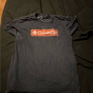 Columbia Men's Navy Tee with Red Emblem